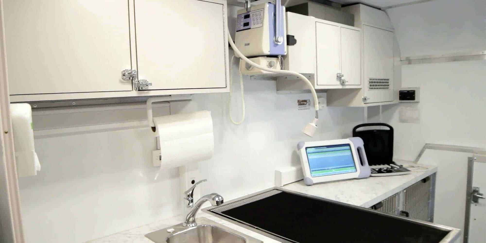 Concierge Mobile Animal Hospital truck interior